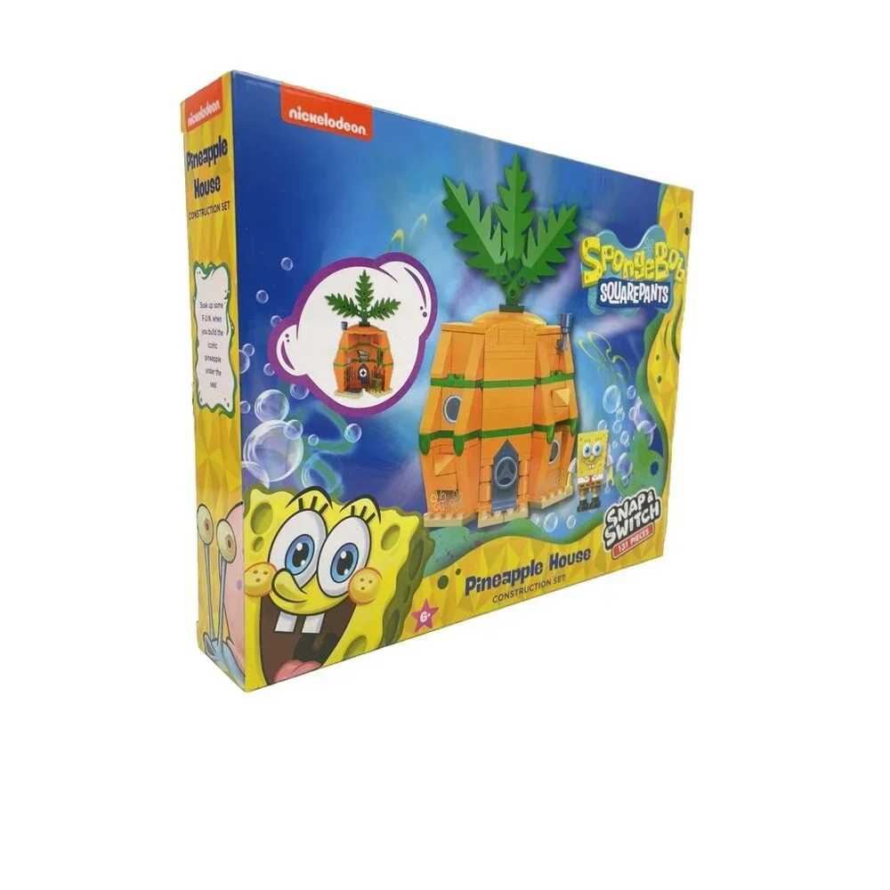 NEW~Nickelodeon ~SPONGEBOB~ Pineapple House Construction Set 131 PCS 6+